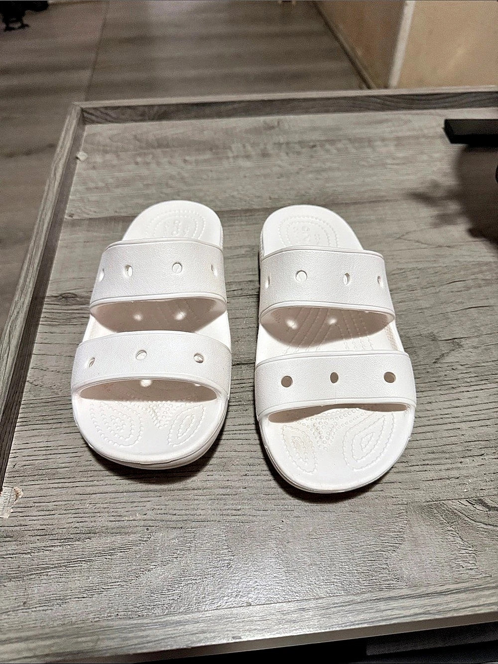Iconic Crocs Slide White Sandals Unisex